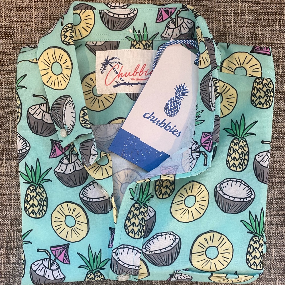 CHUBBIES Button-Up Stretch, The Tikitacular NWT